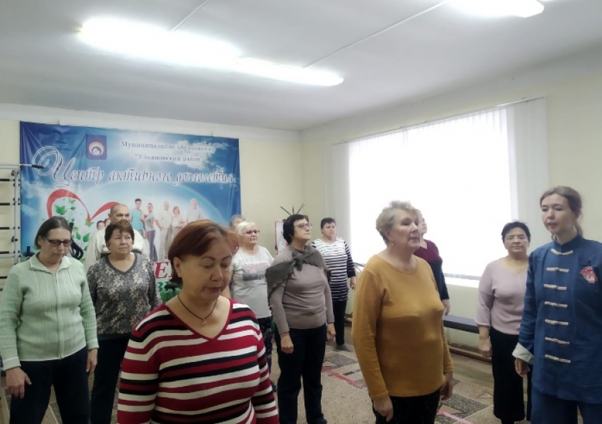 В Долголетии р.п.Ишеевка прошло очередное прекрасное занятие Цигун.