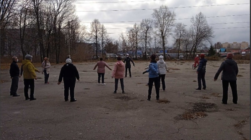 В парке Молодёжный прошло очередное занятие